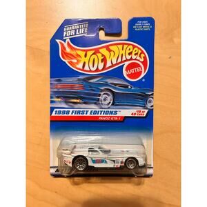 Hot Wheels 1998 First Editions Panoz GTR-1 White Race Car #19 of 40